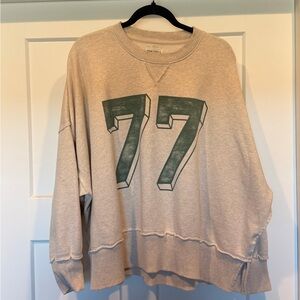 American Eagle Outfitters Beige Sweatshirt